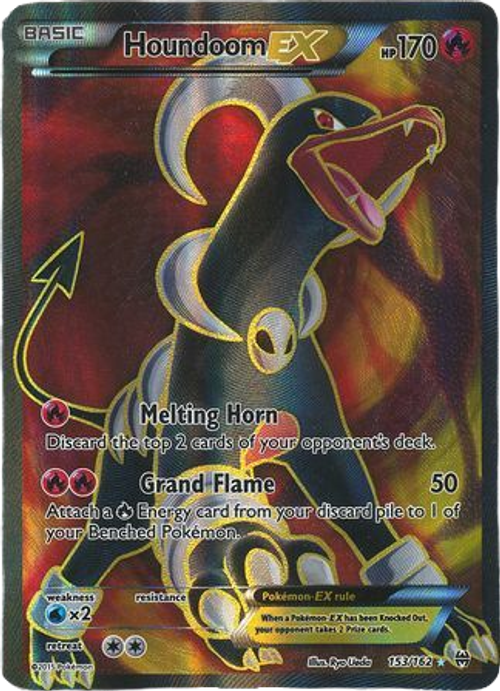 Houndoom EX - 153/162 - Full Art Ultra Rare