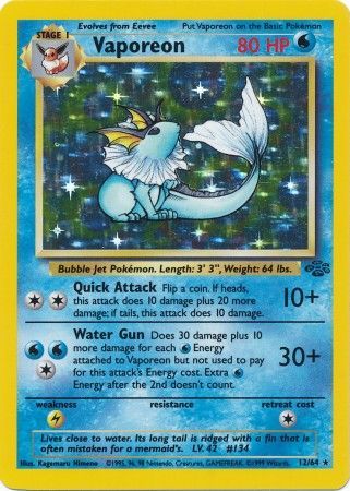 Vaporeon - 12/64 - Holo Unlimited