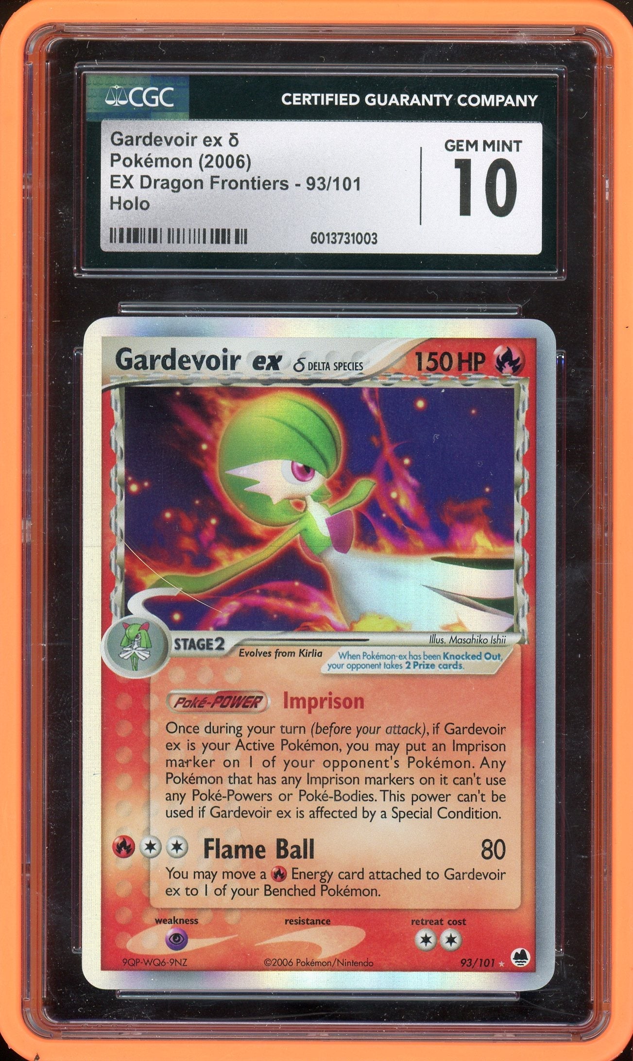 CGC 10 GARDEVOIR EX HOLO