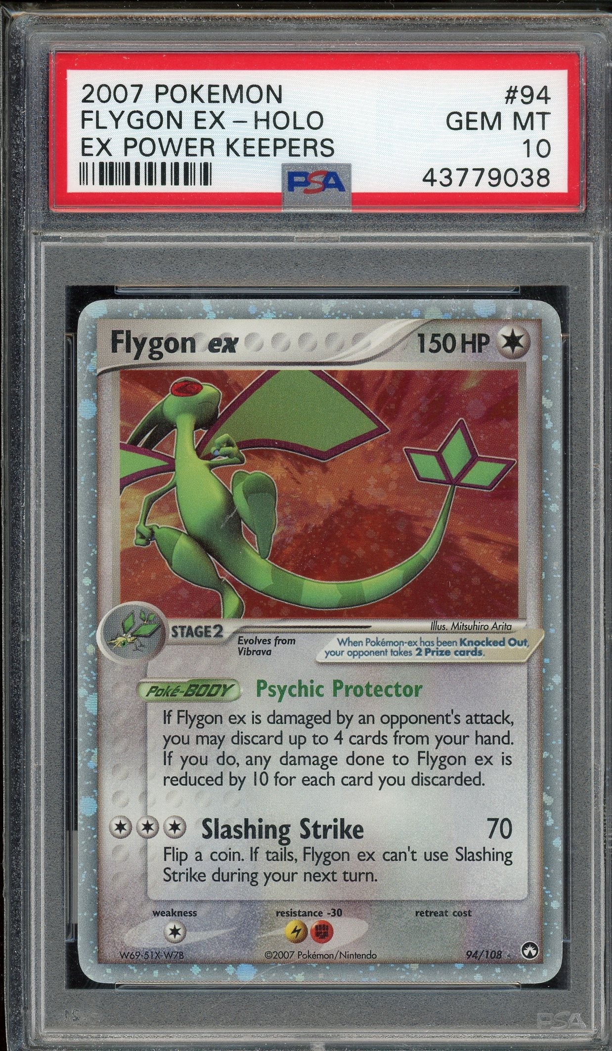 PSA 10 FLYGON EX-HOLO POWER KEEPERS
