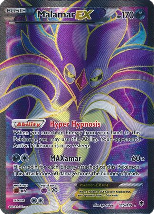 Malamar EX - 115/119 - Full Art Ultra Rare