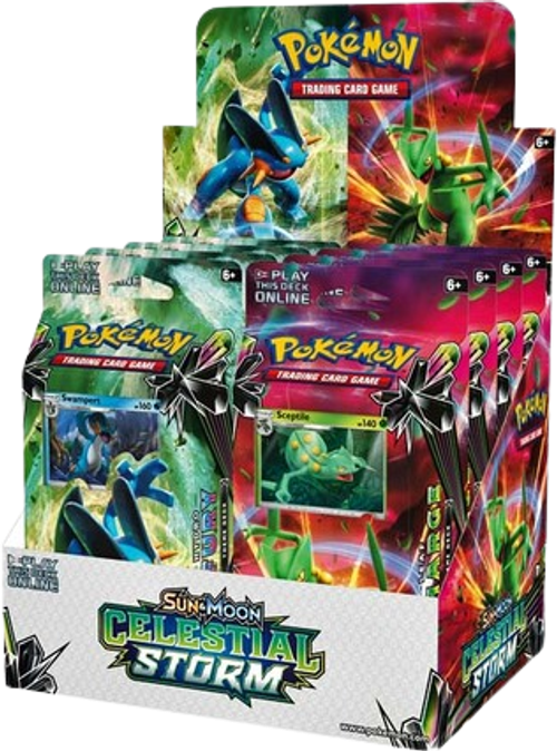 Sun & Moon Celestial Storm Theme Deck Box of 8