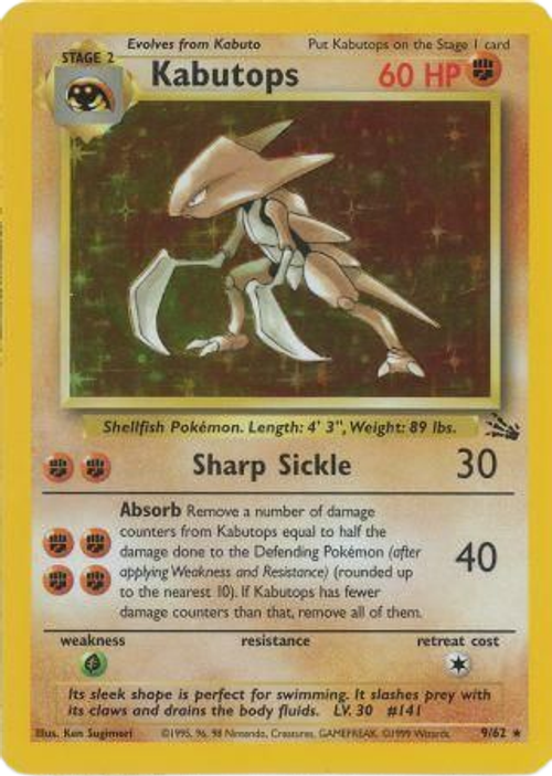 Kabutops - 9/62 - Holo Unlimited