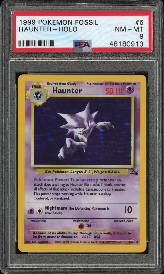 PSA 8 HAUNTER-HOLO STAIN ERROR
