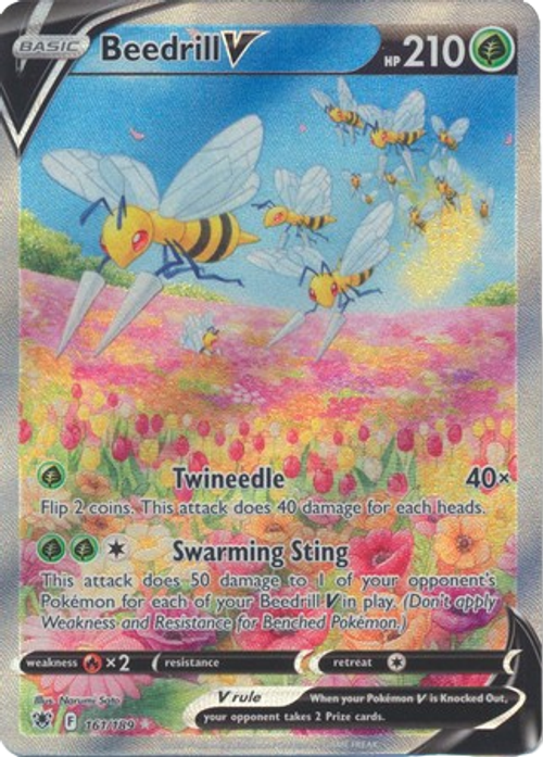 Beedrill V - 161/189 - Alternate Art Ultra Rare