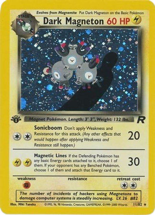 Dark Magneton - 11/82 - Holo 1st Edition