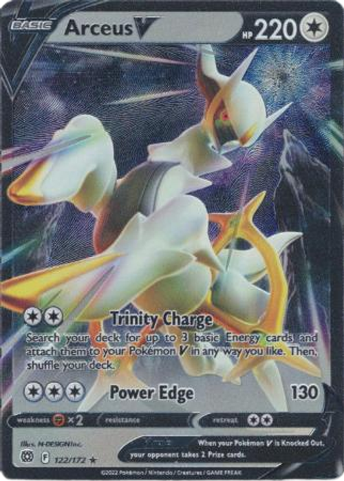 Arceus V - 122/172 - Metal Card