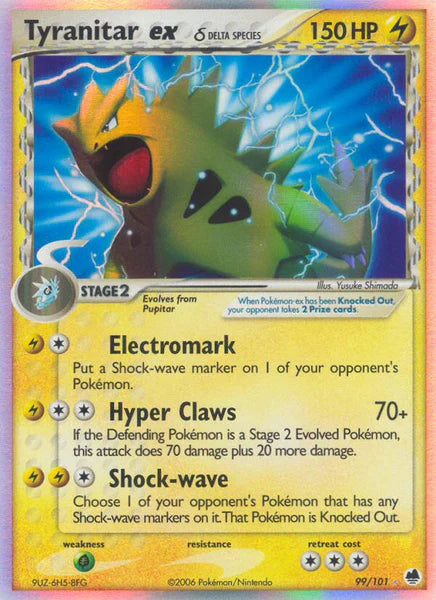 Tyranitar ex (Delta Species) - 99/101 - Ultra-Rare