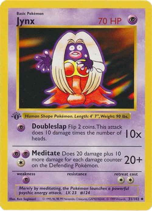 Jynx - 31/102 - Uncommon 1st Edition