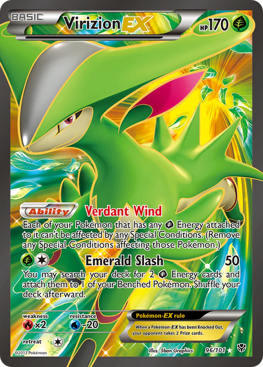 Virizion EX - 96/101 - Full Art Ultra Rare