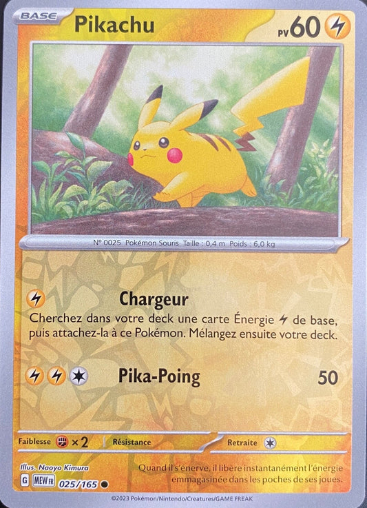 Pikachu 25/165 PROMO 151 French
