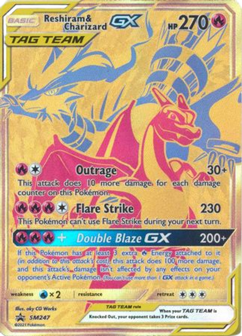 Reshiram & Charizard GX - SM247 - Promo