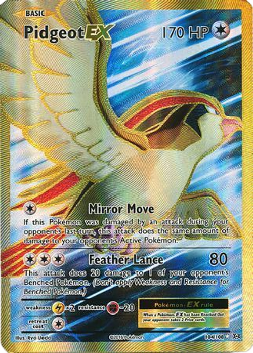 Pidgeot EX - 104/108 - Full Art Ultra Rare