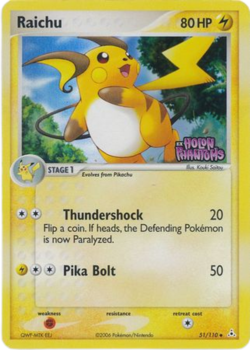 Raichu - 51/110 - Uncommon Reverse Holo