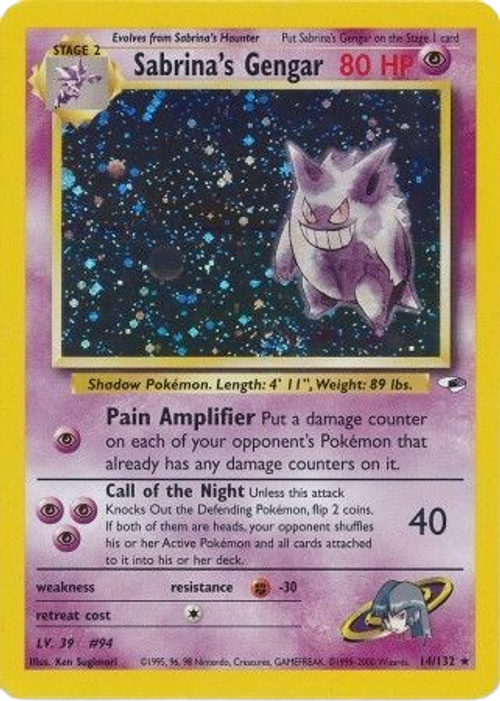 Sabrina's Gengar - 14/132 - Holo Unlimited