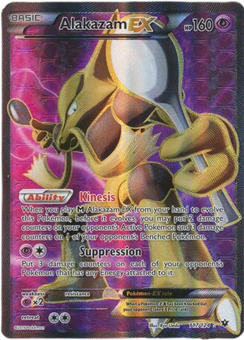 Alakazam EX - 117/124 - Full Art Ultra Rare