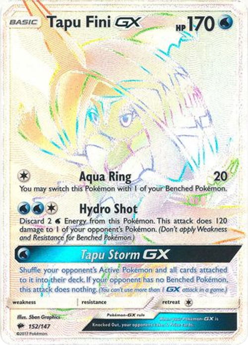 Tapu Fini GX - 152/147 - Hyper Rare