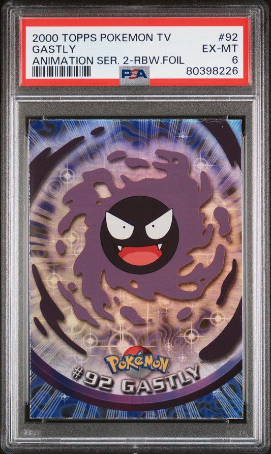 PSA 6 GASTLY ANIMATION SER. 2-RBW.FOIL