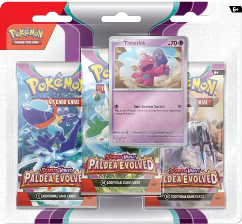 Paldea Evolved Tinkatink 3-Pack Blister