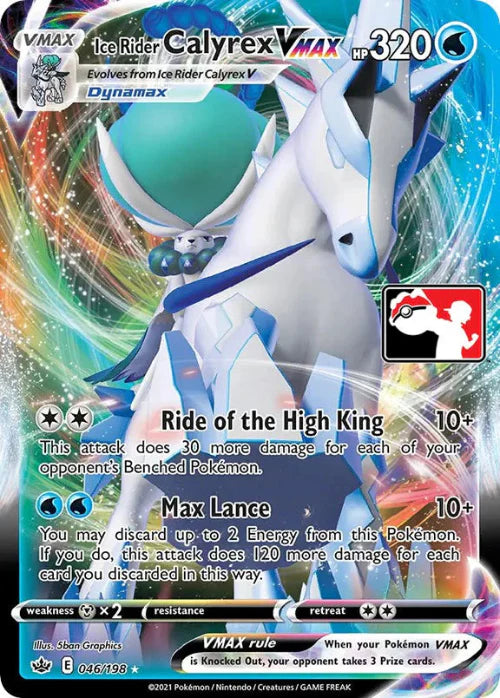 Ice Rider Calyrex VMAX 046/198 - Prize Stamp