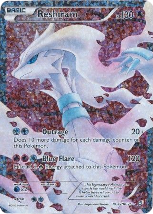 Reshiram - RC22/RC25 - Full Art Ultra Rare