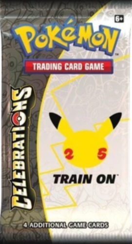 25th Anniv. Celebrations Train On 4 Cards Booster Pack