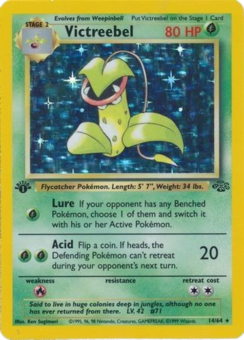 Victreebel - 14/64  - Holo 1st Edition