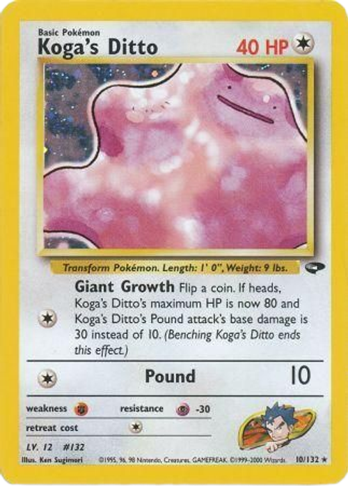 Koga's Ditto - 10/132 - Holo Unlimited