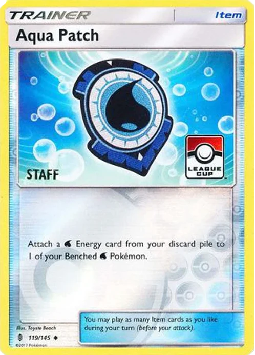 Aqua Patch - 119/145 - (Staff) League Cup Promo