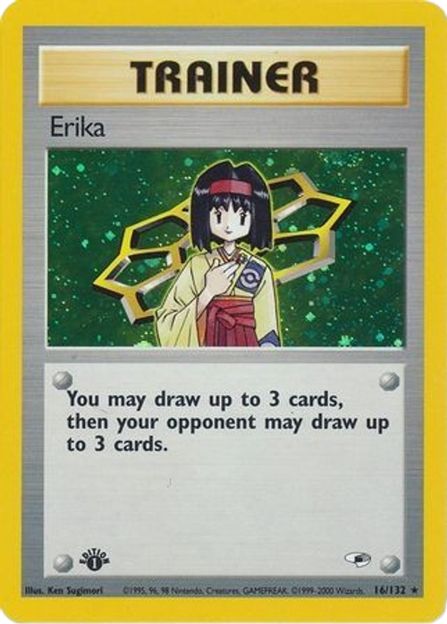 Erika - 16/132 - Holo 1st Edition