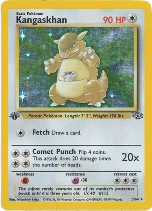 Kangaskhan - 5/64 - Holo 1st Edition