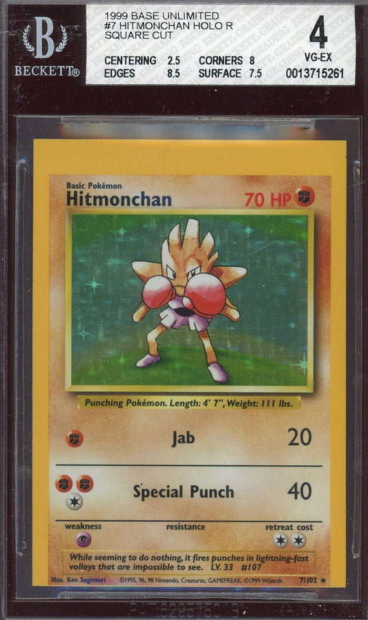 BGS 4 Hitmonchan Holo R Square Cut