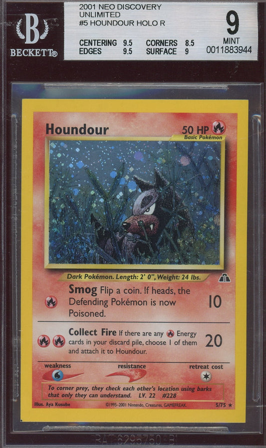 BGS 9 Houndour Holo R Square Cut