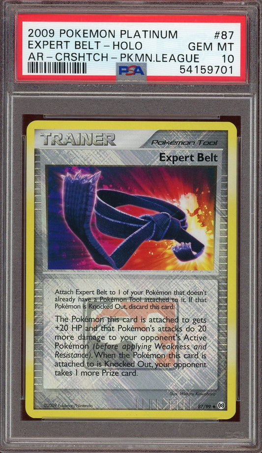 PSA 10 EXPERT BELT-HOLO AR-CRSHTCH-'10 PKMN.LG.