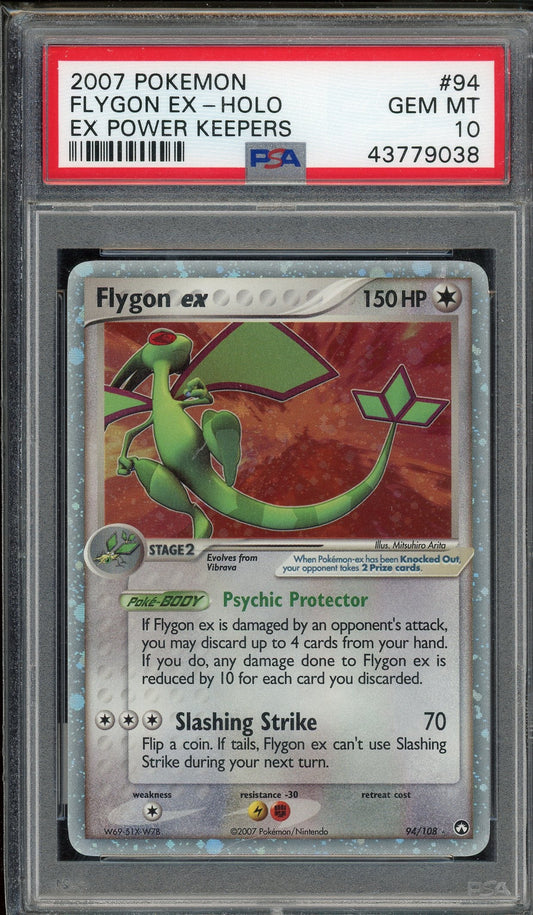 PSA 10 FLYGON EX-HOLO POWER KEEPERS