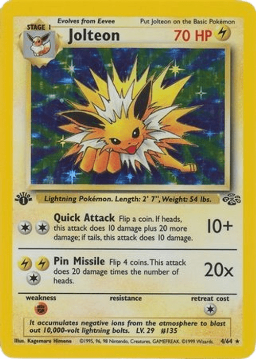 Jolteon - 4/64 - Holo 1st Edition