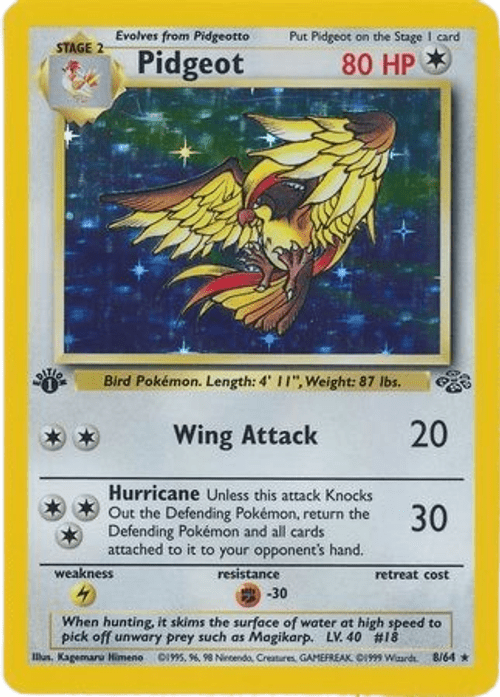 Pidgeot - 8/64 - Holo 1st Edition