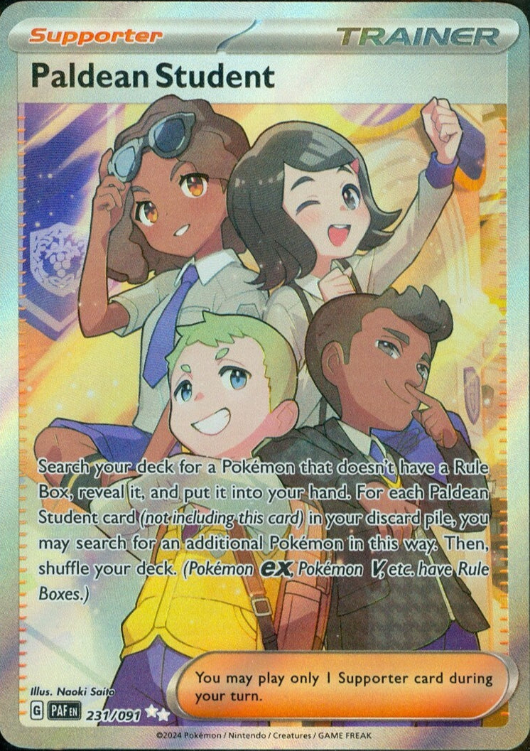 Paldean Student - 231/091 - Illustration Rare