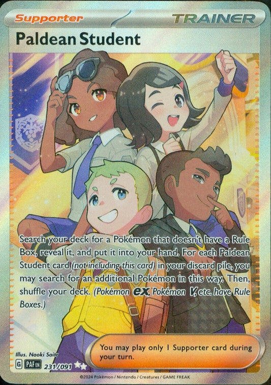 Paldean Student - 231/091 - Illustration Rare